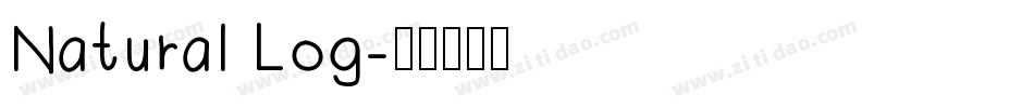 Natural Log字体转换